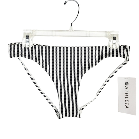 ATHLETA Seersucker High Waist Bikini Bottom NWT - Picture 1 of 6